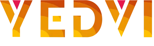 Yedvi logo showcased as a customer testimonial for Stockount inventory auditing and stock management platform.
