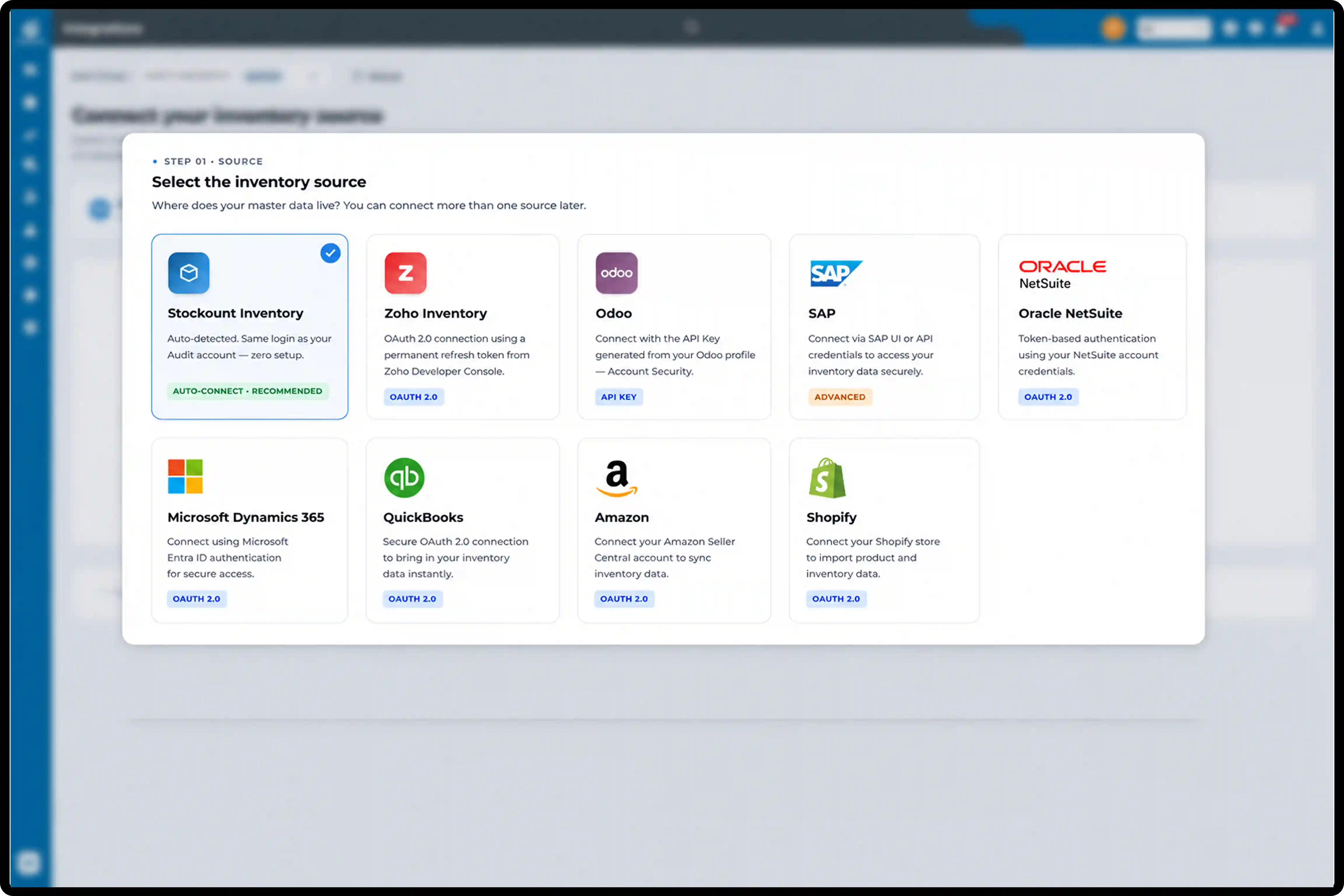 Retail audit software inventory integration with SAP, Oracle NetSuite, Shopify, Zoho Inventory, Odoo, Microsoft Dynamics 365, and QuickBooks